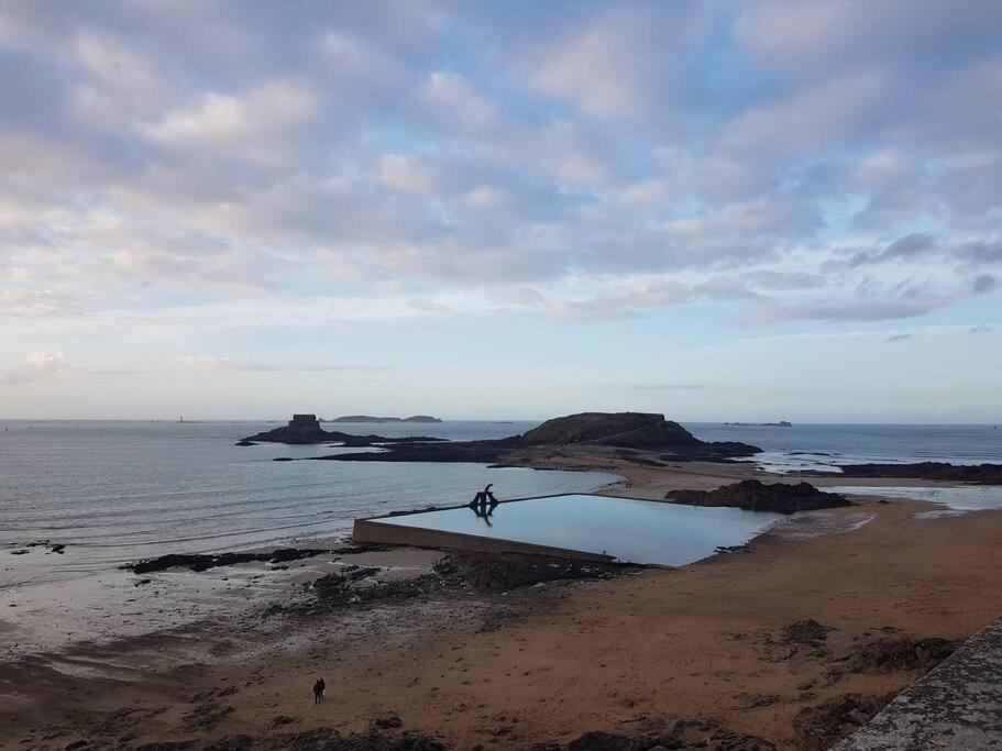 Vue Mer Pour Une Escale En Baie Du Mt-St-Michel Cherrueix 외부 사진